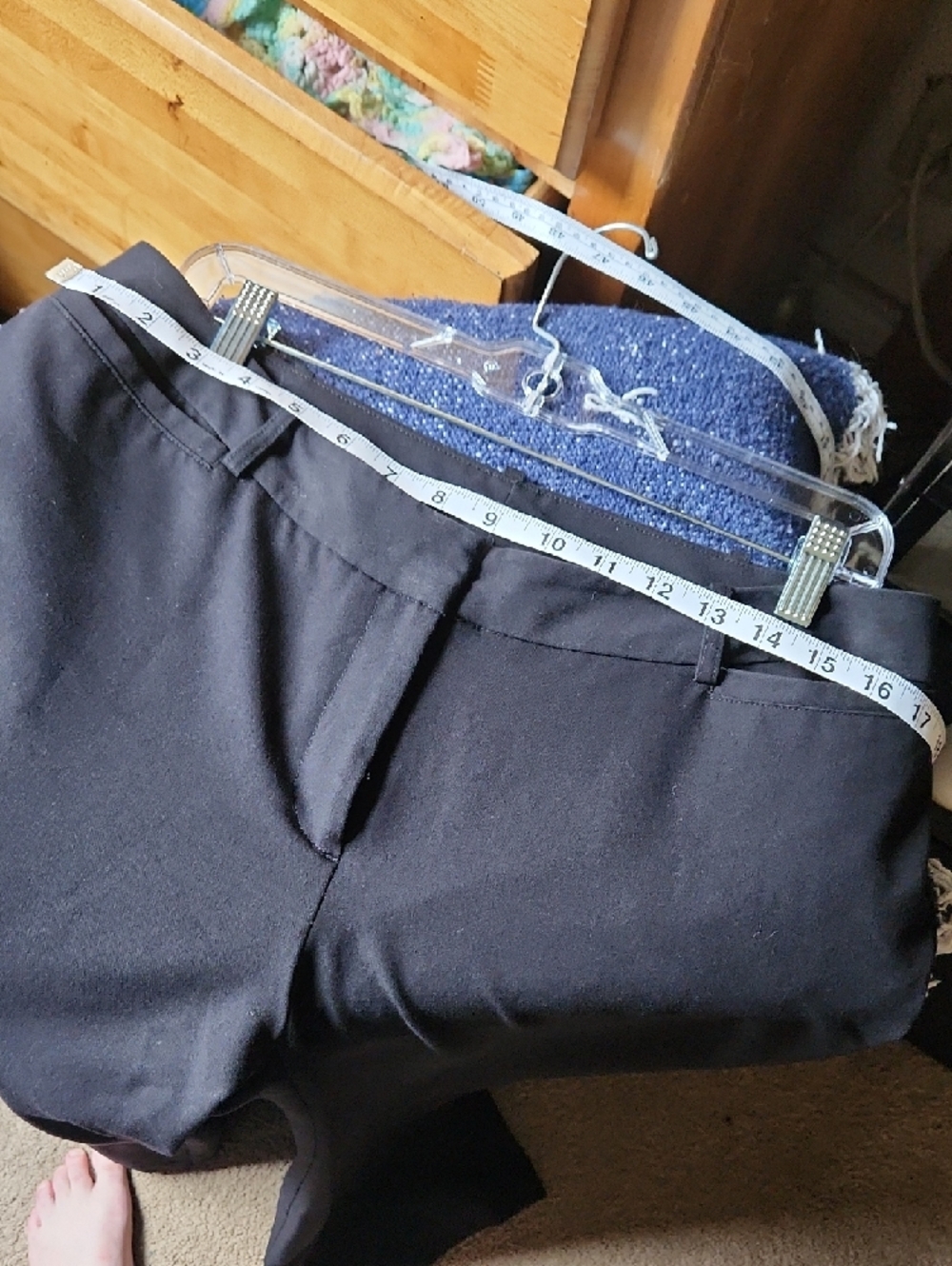 Worthington Black Boot Cut Dress Pants, Sz 12 Petite - Picture 7 of 11